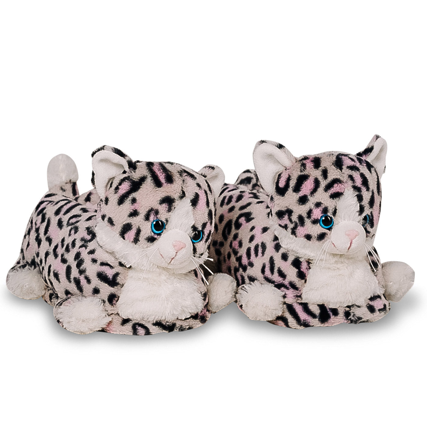 Katzenausschuhe rosa Paar Frontansicht